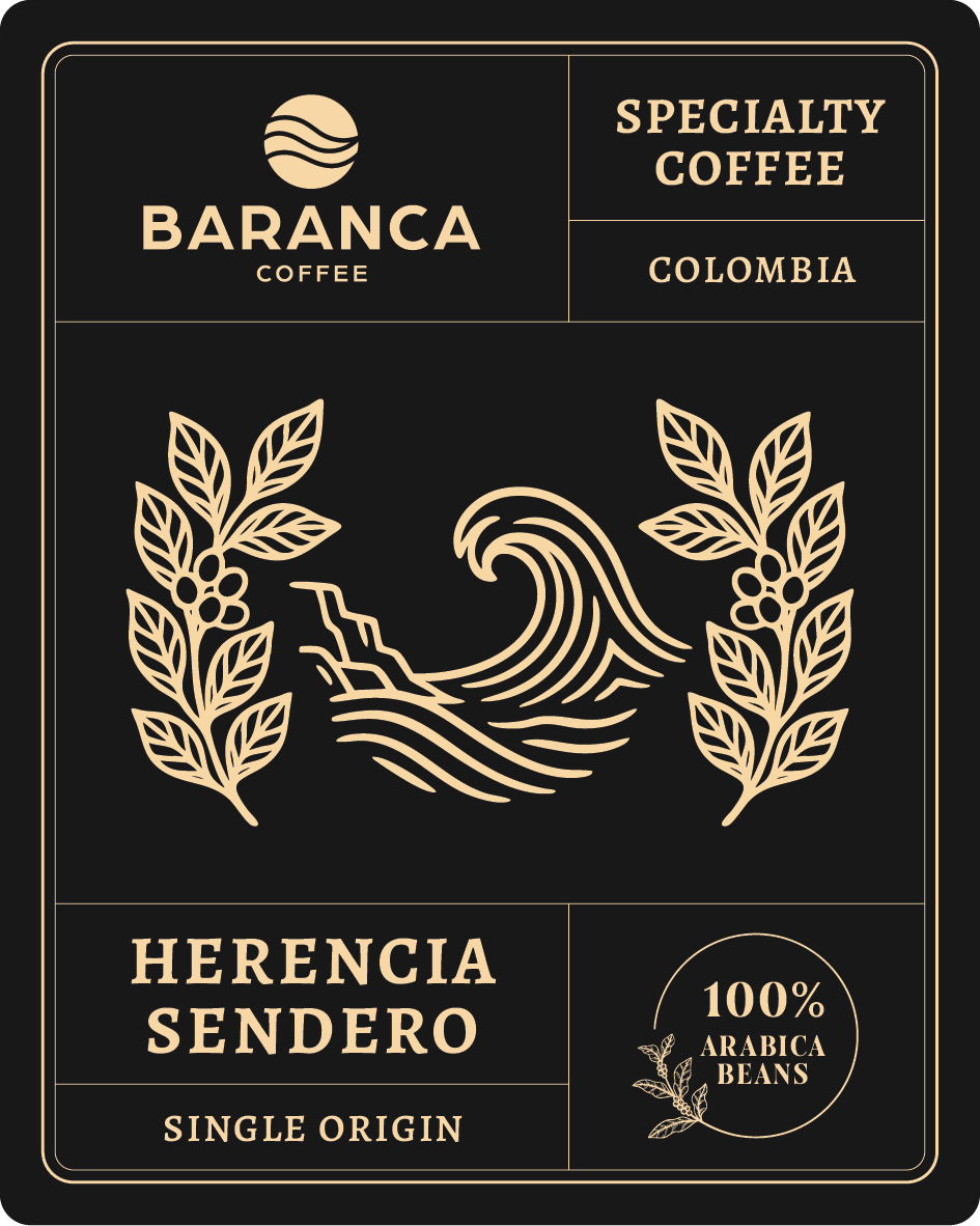 Herencia Sendero coffee packaging